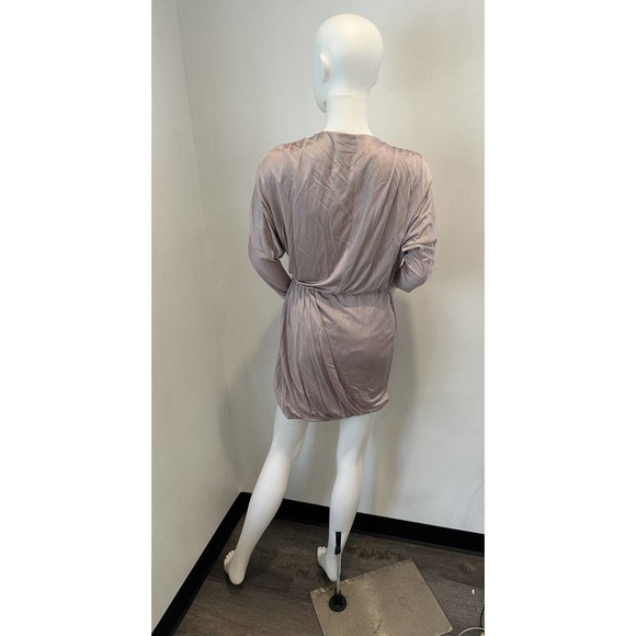 Tibi Dress - Pink Plunging Bubble Hem Mini Sleeve Womens Dress- size S Orig.$495 - Picture 11 of 16